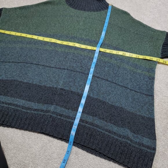 PERUVIAN CONNECTION Pima Cotton Knit Turtleneck Sweater Oversized Women's XS/S - Picture 12 of 12